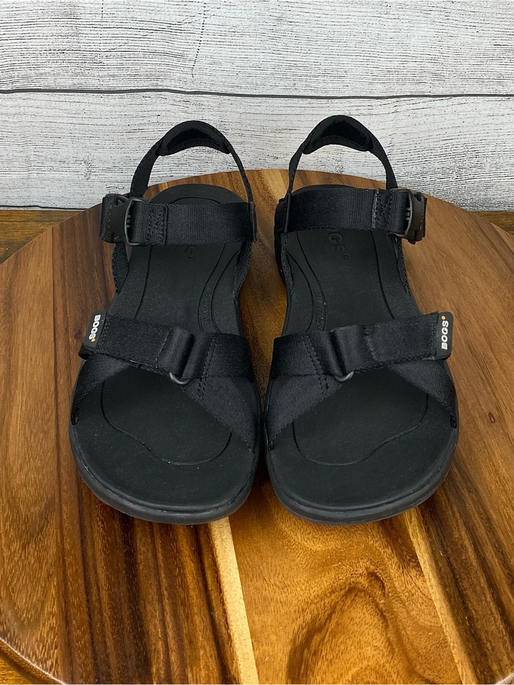 Bogs Rio Sandal H2OGrip Outsole Black Nylon Straps Water Shoes Men’s Size 11